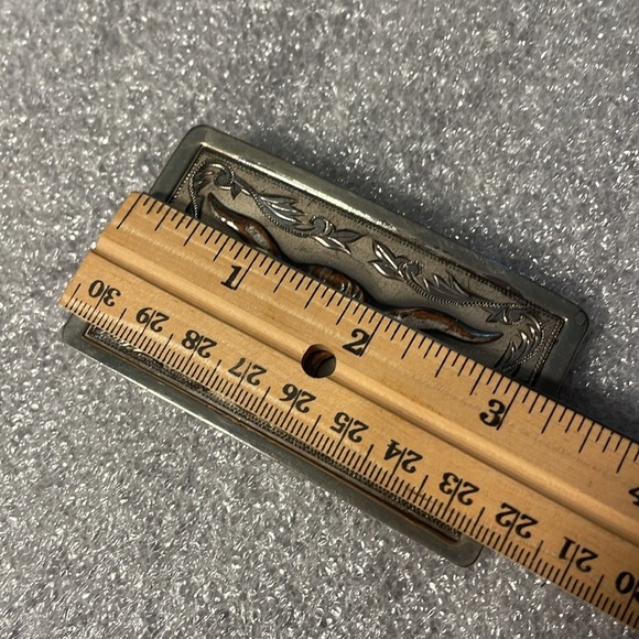 Longhorn BULL belt buckle WESTERN rancher RODEO cowboy Texas Steer UT Austin - Picture 3 of 6